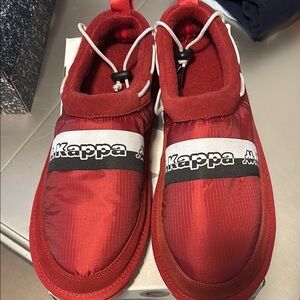 Kappa Red Sneakers with Geometric Design
